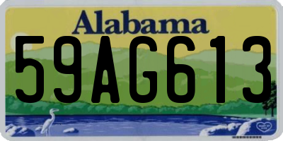 AL license plate 59AG613
