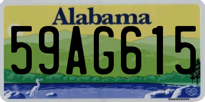 AL license plate 59AG615