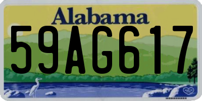 AL license plate 59AG617