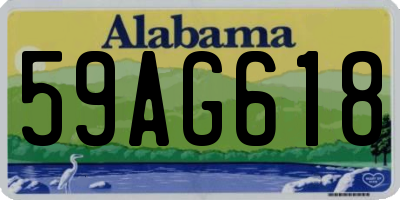 AL license plate 59AG618
