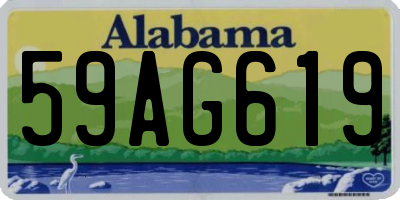 AL license plate 59AG619