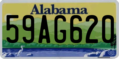 AL license plate 59AG620