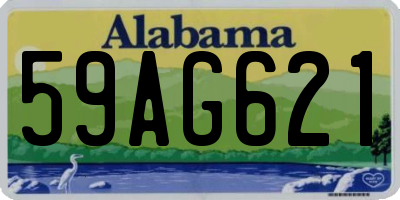 AL license plate 59AG621