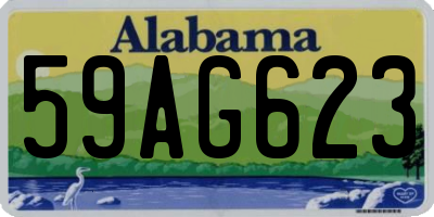 AL license plate 59AG623