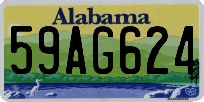 AL license plate 59AG624