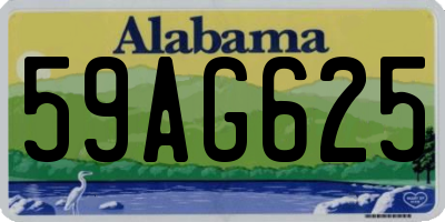 AL license plate 59AG625