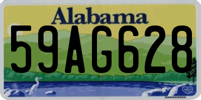 AL license plate 59AG628