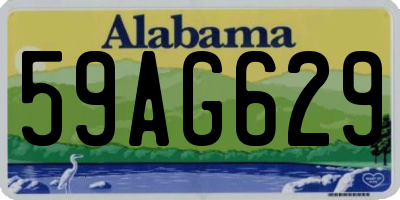 AL license plate 59AG629