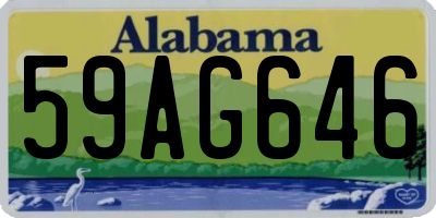 AL license plate 59AG646