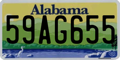 AL license plate 59AG655