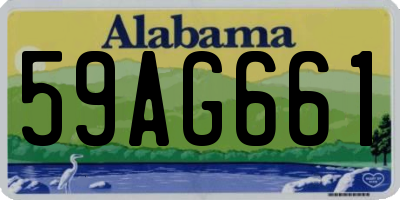 AL license plate 59AG661