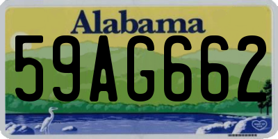 AL license plate 59AG662