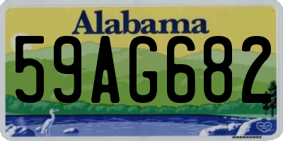 AL license plate 59AG682