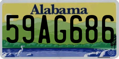 AL license plate 59AG686