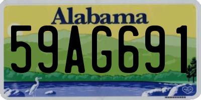 AL license plate 59AG691