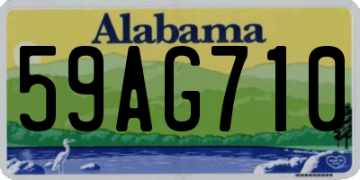 AL license plate 59AG710