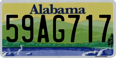 AL license plate 59AG717