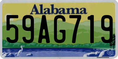 AL license plate 59AG719