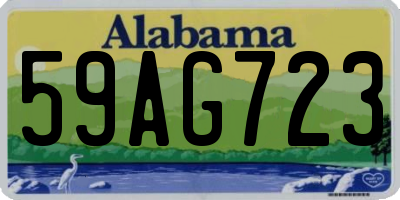 AL license plate 59AG723