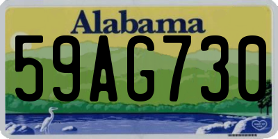 AL license plate 59AG730