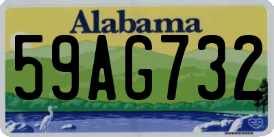 AL license plate 59AG732