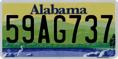 AL license plate 59AG737