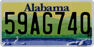 AL license plate 59AG740