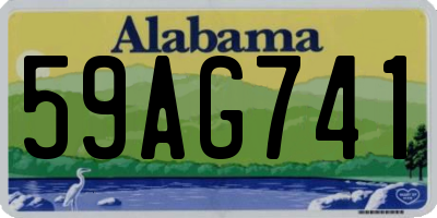 AL license plate 59AG741