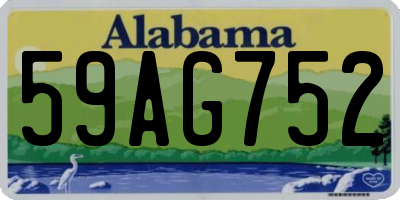 AL license plate 59AG752