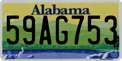 AL license plate 59AG753