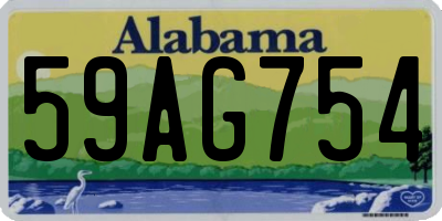 AL license plate 59AG754