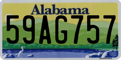 AL license plate 59AG757