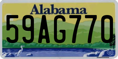 AL license plate 59AG770