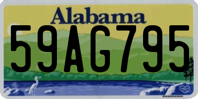 AL license plate 59AG795