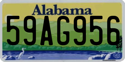 AL license plate 59AG956