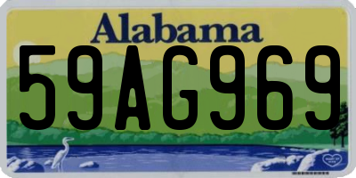 AL license plate 59AG969