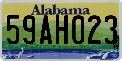 AL license plate 59AH023