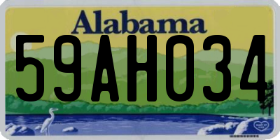 AL license plate 59AH034