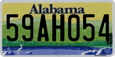 AL license plate 59AH054