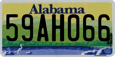 AL license plate 59AH066