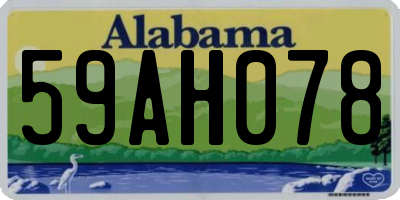 AL license plate 59AH078
