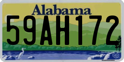 AL license plate 59AH172