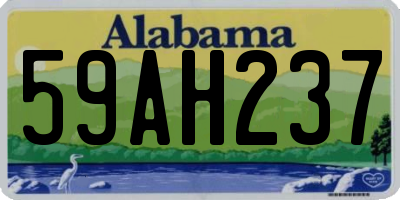 AL license plate 59AH237