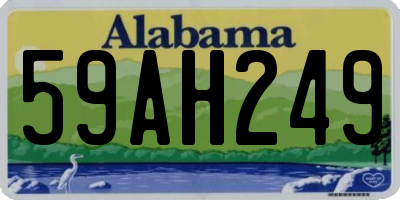 AL license plate 59AH249