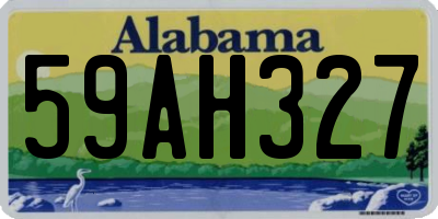 AL license plate 59AH327