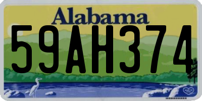 AL license plate 59AH374