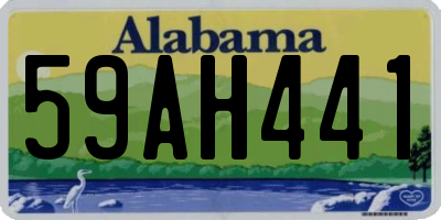AL license plate 59AH441
