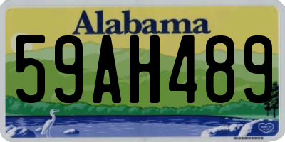 AL license plate 59AH489