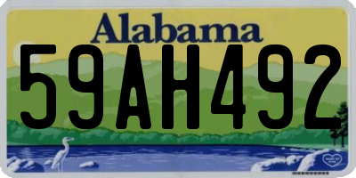 AL license plate 59AH492