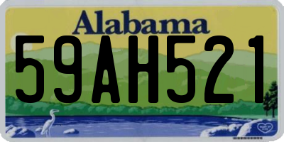 AL license plate 59AH521